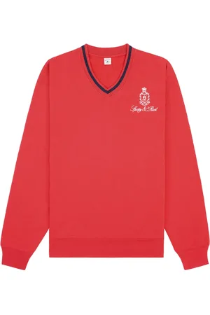 Sporty & Rich Embroidered-logo cotton sweatshirt