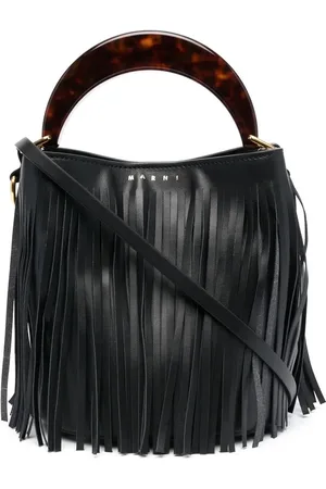 Marni Tasselled leather tote bag