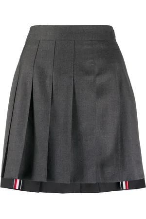 Thom Browne High-waisted pleated mini skirt