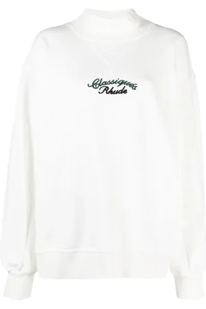 Rhude Logo-embroidered cotton sweatshirt