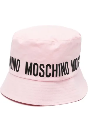 Moschino Logo-rubberised cotton bucket hat