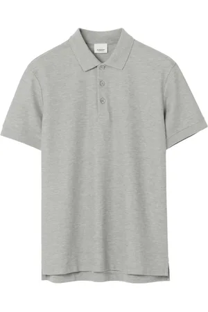 Burberry Embroidered oak-leaf cotton polo shirt