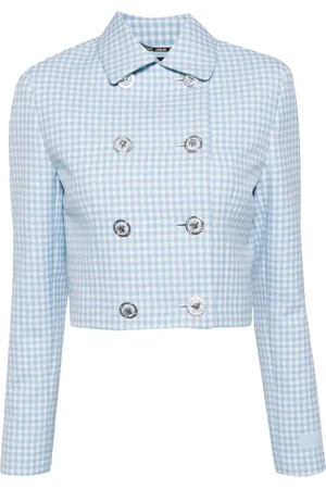 VERSACE Medusa-buttons cropped jacket
