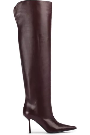 LE SILLA Bella 120mm pointed-toe leather boots