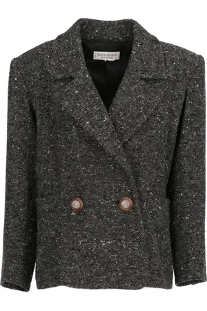 Saint Laurent 1980 marbled wool jacket