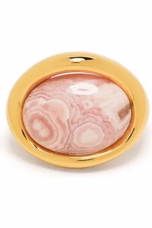 CHARLOTTE CHESNAIS Neo Turtle rhodochorosite-mineral earcuff