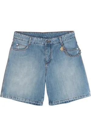 ERMANNO SCERVINO Chain-detail denim shorts