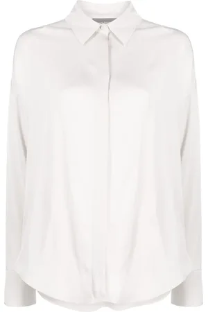 LORENA ANTONIAZZI Concealed-front fastening shirt