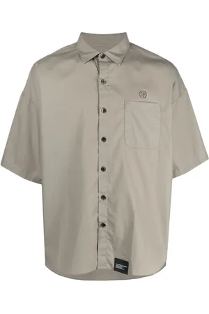 NEIGHBORHOOD Logo-print cotton shirt