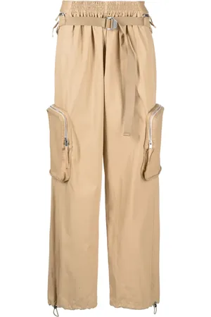 DION LEE Belted straight-leg trousers