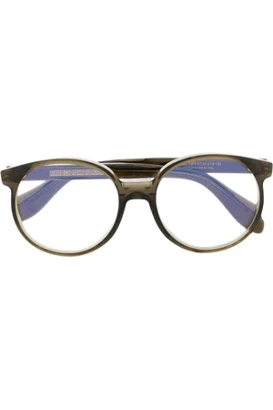 CUTLER & GROSS Translucent-design round-frame glasses