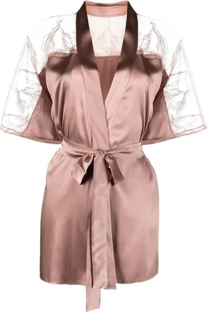 Fleur of England Lilian lace-detail robe
