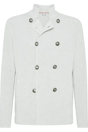 Brunello Cucinelli Double-breasted cotton cardigan