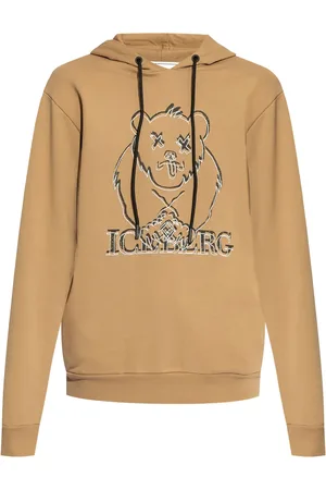 Iceberg Contrasting logo-embroidered hoodie