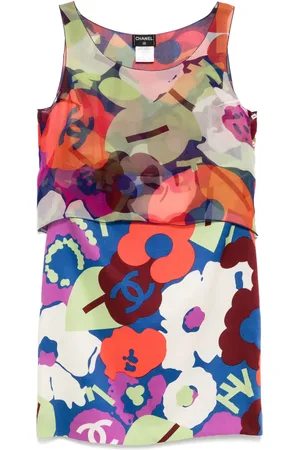 CHANEL 2000 setup sleeveless top skirt