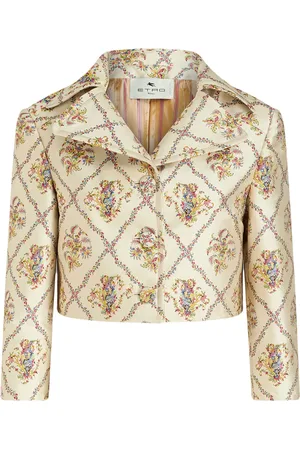 Etro Floral-pattern jacquard fitted jacket