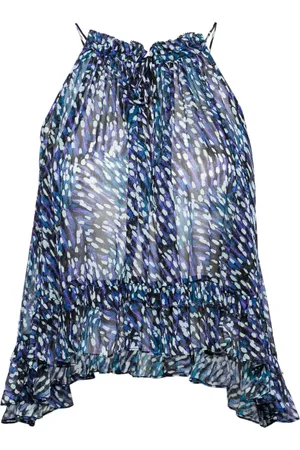 Marant Etoile Fabino georgette halterneck top