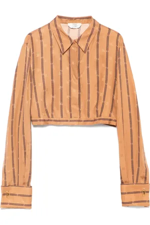 Fendi Karligraphy-print silk shirt