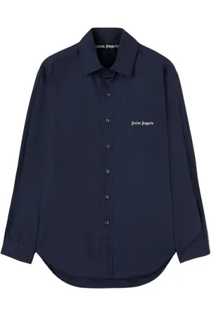 Palm Angels Logo-embroidered cotton shirt