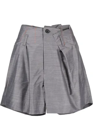 Kolor Asymmetric-design relaxed shorts