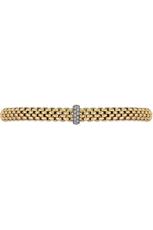 FOPE 18kt yellow Flexible white diamond bracelet