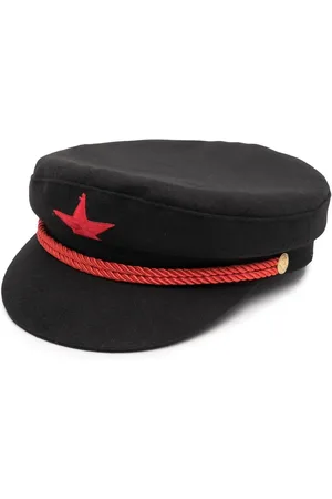 Manokhi Embroidered baker boy cap
