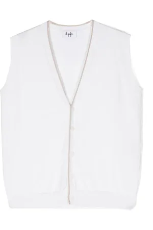 Il gufo Buttoned knitted vest