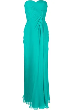 Alberta Ferretti Gathered strapless gown