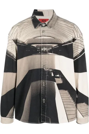 424 FAIRFAX Graphic-print shirt jacket