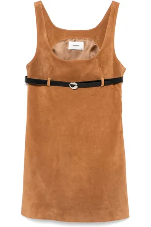 COPERNI Belted suede mini dress