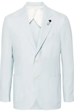 LARDINI Striped single-breasted blazer