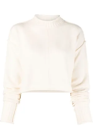 Sportmax Cropped high-neck jumper