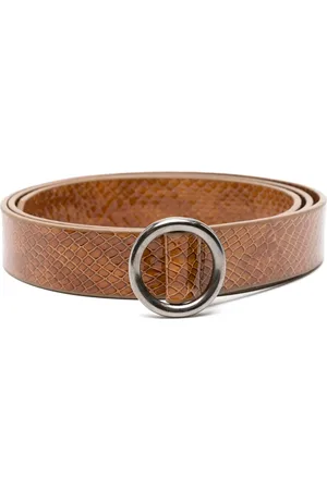 Séfr Circle snakeskin-effect belt