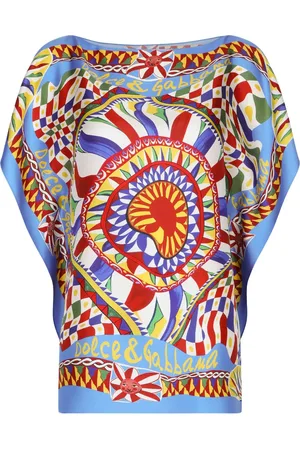 Dolce & Gabbana Abstract-print silk blouse