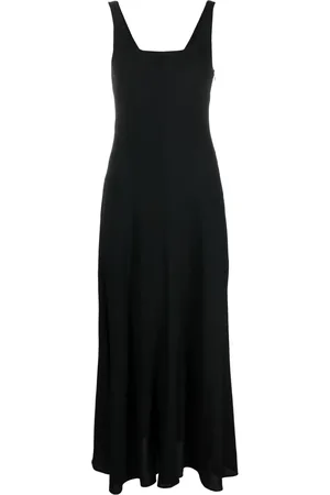 Serafini Scoop neck flared dress