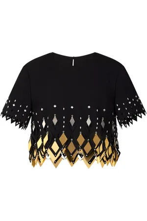 Paco rabanne Embellished crop top