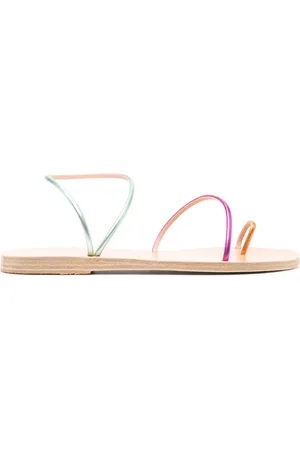 Ancient Greek Sandals Chora metallic-finish sandals