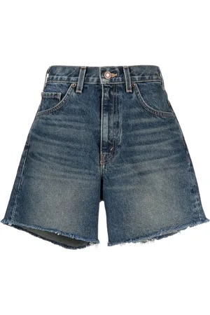NILI LOTAN High-waist denim shorts