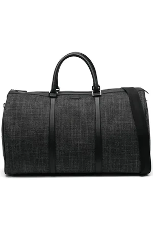 CANALI Logo-patch duffle bag