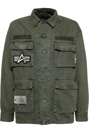 Izzue Patch-embroidered shirt jacket