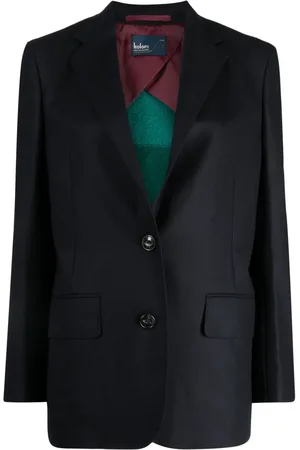 Kolor Knitted-back single-breasted blazer