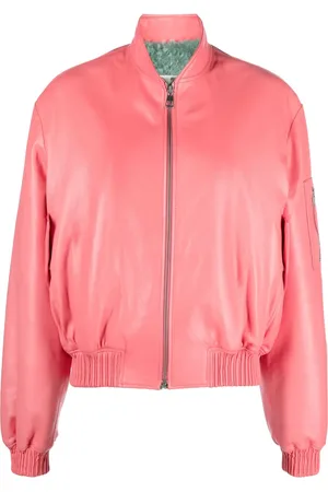 LISKA Shearling-lined leather bomber jacket