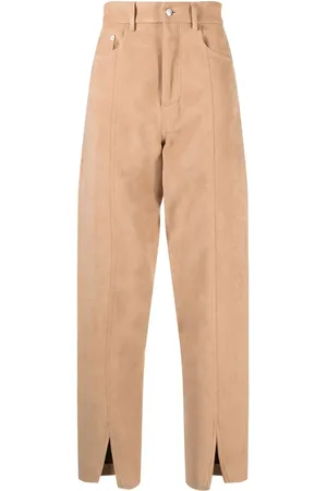Nanushka Logo-patch straight-leg trousers