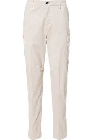 ELEVENTY Tapered-leg twill cargo trousers