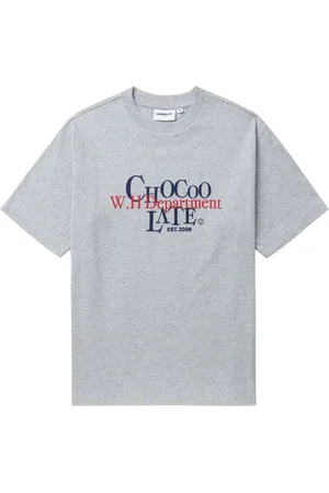 Chocoolate Logo-embroidered cotton T-shirt
