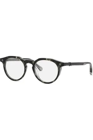 Philipp Plein Marbled round frames