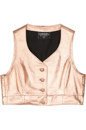 CHANEL 1990s leather vest