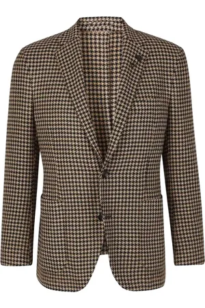 LARDINI Houndstooth-pattern blazer