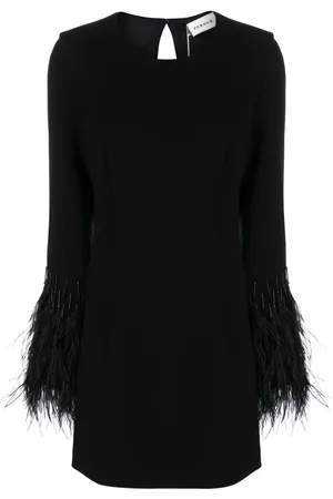 P.A.R.O.S.H. Feather-detail cut-out minidress