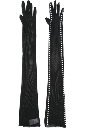 Oseree Gem-embellished gloves
